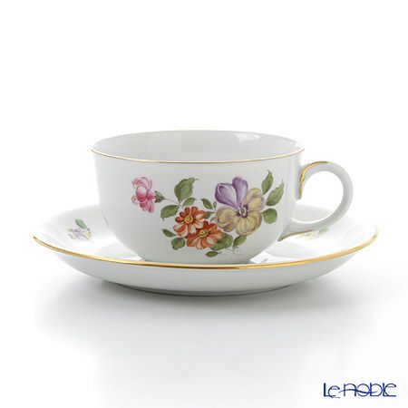 アウガルテン（AUGARTEN） シンプルブーケ（5052D） パンジー ティーカップ＆ソーサー（S） 200ml（001）