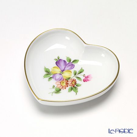 アウガルテン（AUGARTEN） シンプルブーケ（5052D） パンジー ハートディッシュ 10cm（862）