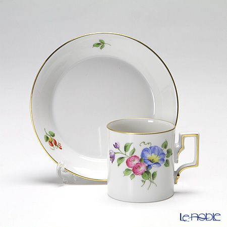 アウガルテン（AUGARTEN） シンプルブーケ（5052E） ヒルガオ モカカップ＆ソーサー ハプスブルク（059）