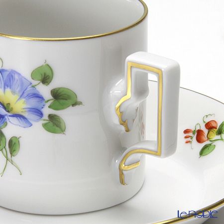 アウガルテン（AUGARTEN） シンプルブーケ（5052E） ヒルガオ モカカップ＆ソーサー ハプスブルク（059）