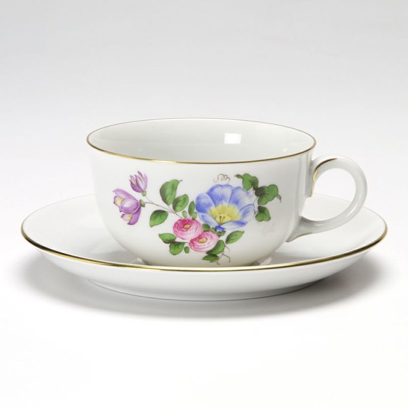 アウガルテン（AUGARTEN） シンプルブーケ（5052E） ヒルガオ ティーカップ＆ソーサー（S） 200ml（001）