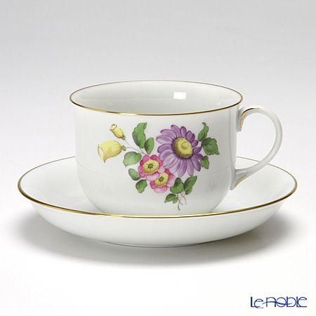 アウガルテン（AUGARTEN） シンプルブーケ（5052F） エゾギク（アスター） コーヒーカップ＆ソーサー 200ml（001）