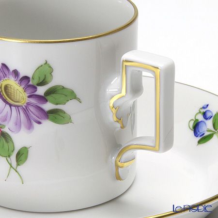 アウガルテン（AUGARTEN） シンプルブーケ（5052F） エゾギク（アスター） モカカップ＆ソーサー ハプスブルク（059）