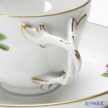 アウガルテン（AUGARTEN） シンプルブーケ（5052F） エゾギク（アスター） モカカップ＆ソーサー ロココ（070）