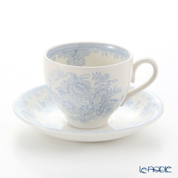 バーレイ ブルーアジアティックフェザンツ ティーカップ＆ソーサー 210ml