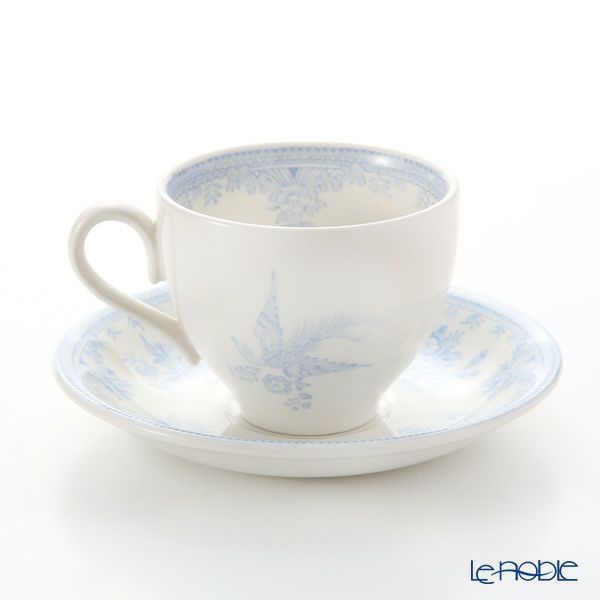 バーレイ ブルーアジアティックフェザンツ ティーカップ＆ソーサー 210ml