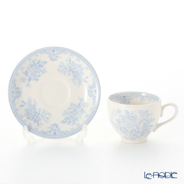 バーレイ ブルーアジアティックフェザンツ ティーカップ＆ソーサー 210ml