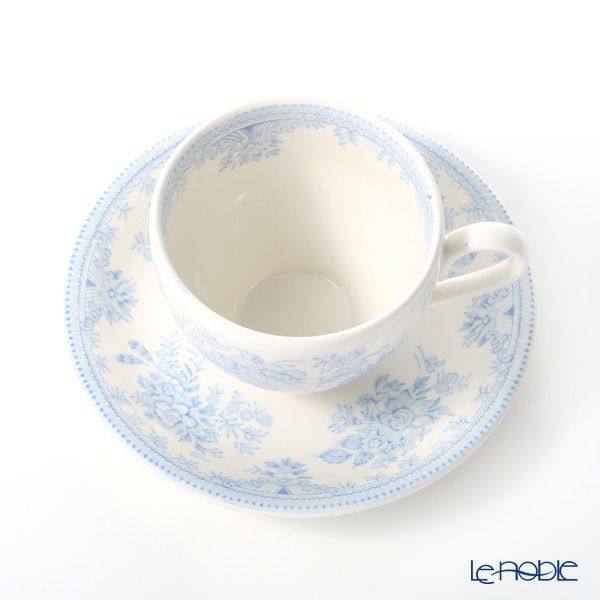 バーレイ ブルーアジアティックフェザンツ ティーカップ＆ソーサー 210ml