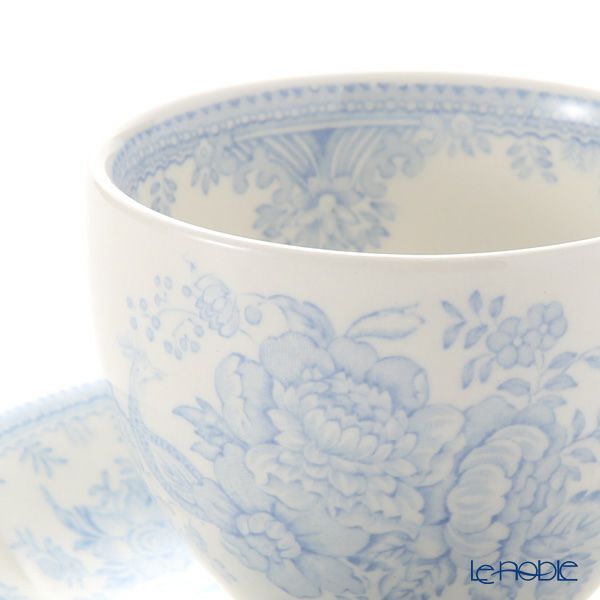 バーレイ ブルーアジアティックフェザンツ ティーカップ＆ソーサー 210ml