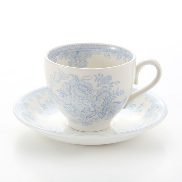 バーレイ ブルーアジアティックフェザンツ ティーカップ＆ソーサー