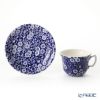 バーレイ ブルーキャリコ ティーカップ＆ソーサー 220ml