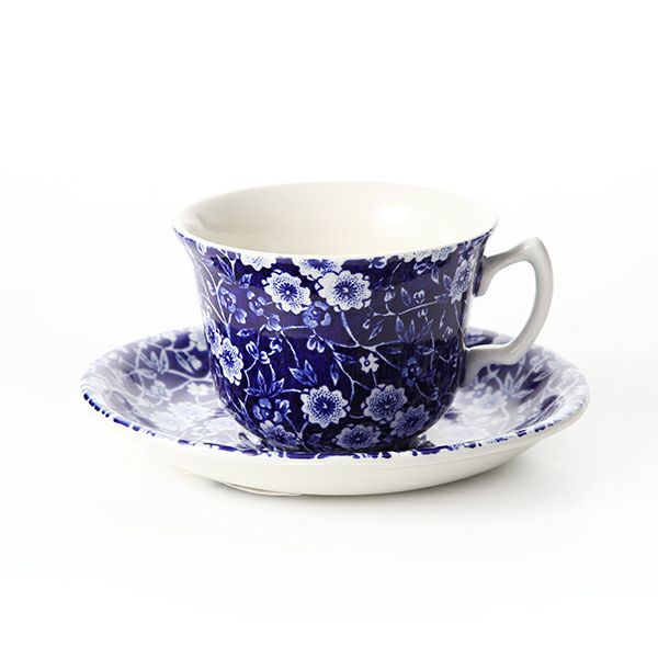 バーレイ ブルーキャリコ ティーカップ＆ソーサー 220ml