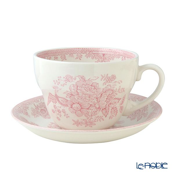 バーレイ ピンクアジアティックフェザンツ ブレックファーストカップ＆ソーサー 430ml