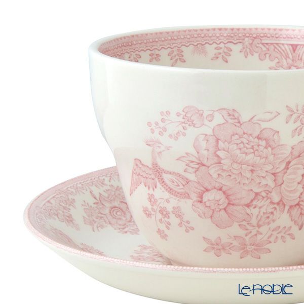 バーレイ ピンクアジアティックフェザンツ ブレックファーストカップ＆ソーサー 430ml