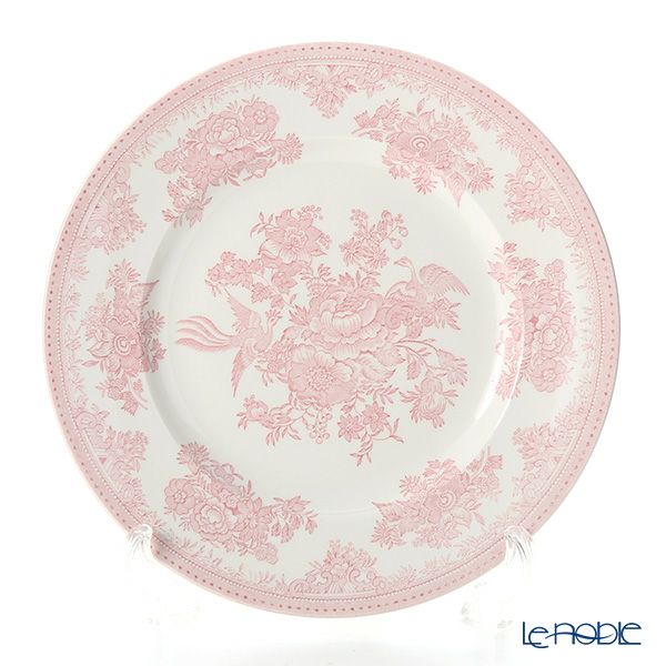 バーレイ ピンクアジアティックフェザンツ プレート 25.5cm