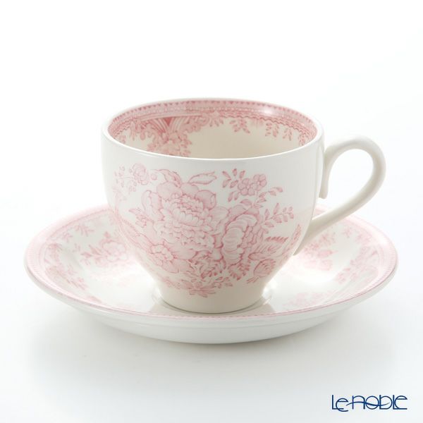バーレイ ピンクアジアティックフェザンツ ティーカップ＆ソーサー 210ml