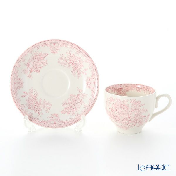 バーレイ ピンクアジアティックフェザンツ ティーカップ＆ソーサー 210ml