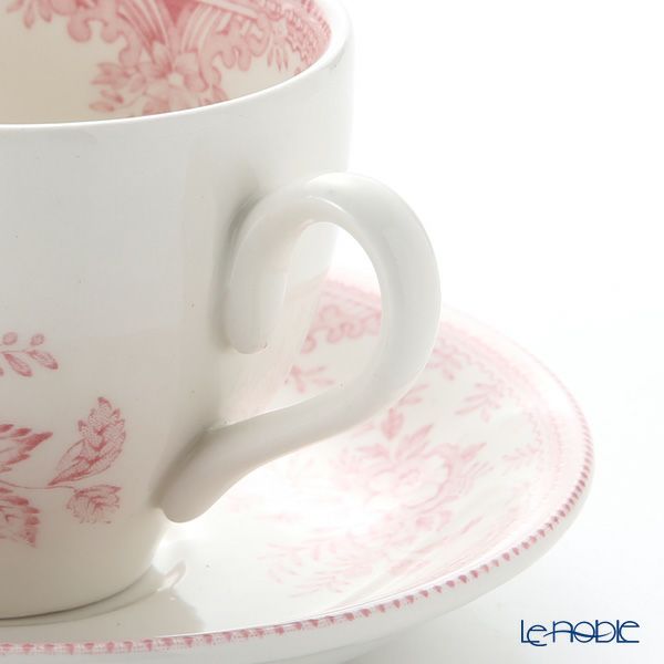 バーレイ ピンクアジアティックフェザンツ ティーカップ＆ソーサー 210ml