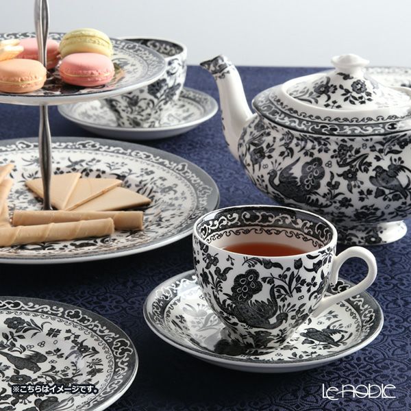 バーレイ ブラックリーガルピーコック プレート 17.5cm