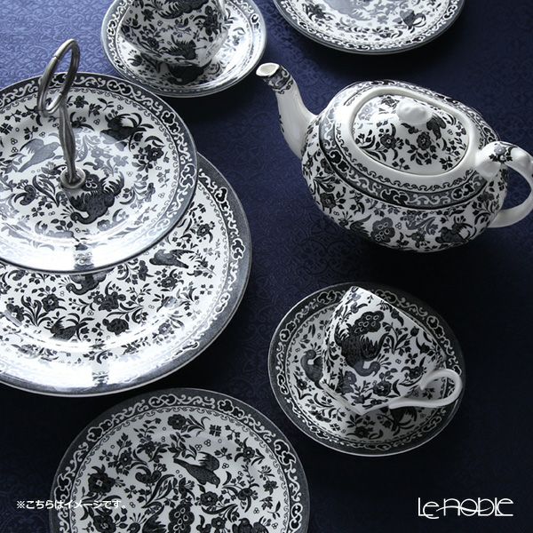 バーレイ ブラックリーガルピーコック プレート 17.5cm