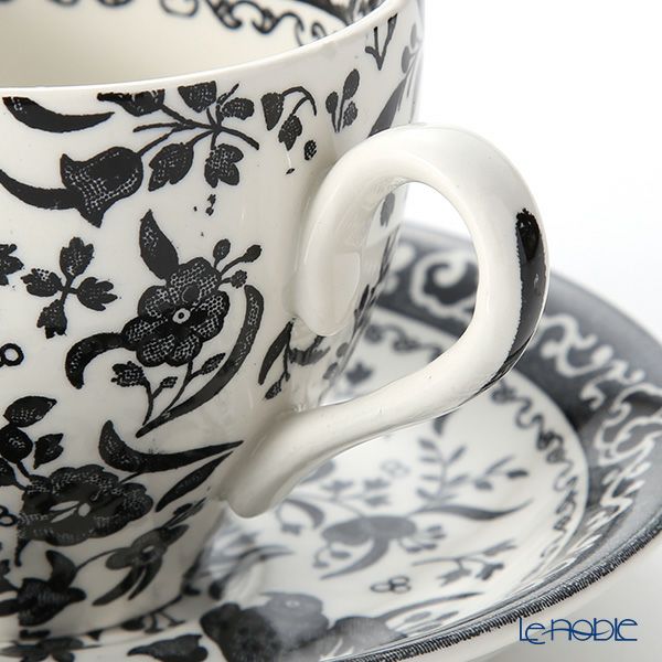 バーレイ ブラックリーガルピーコック ティーカップ＆ソーサー 210ml