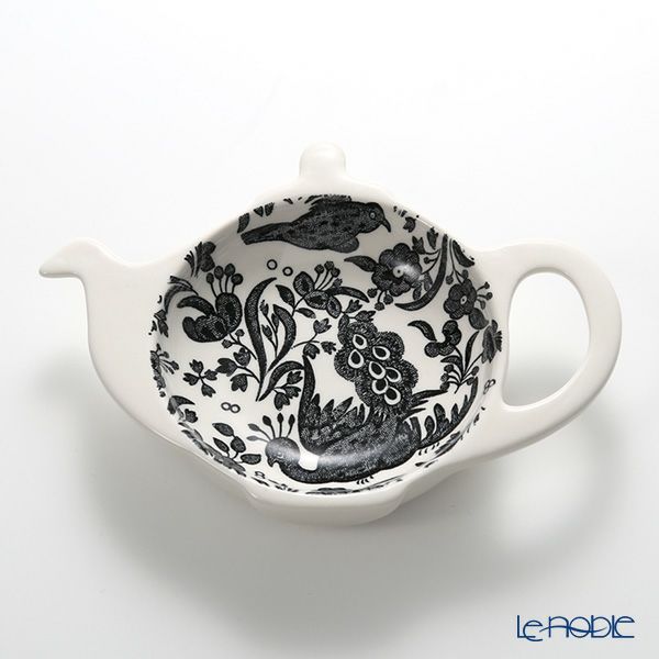 バーレイ ブラックリーガルピーコック ティーポットトレイ