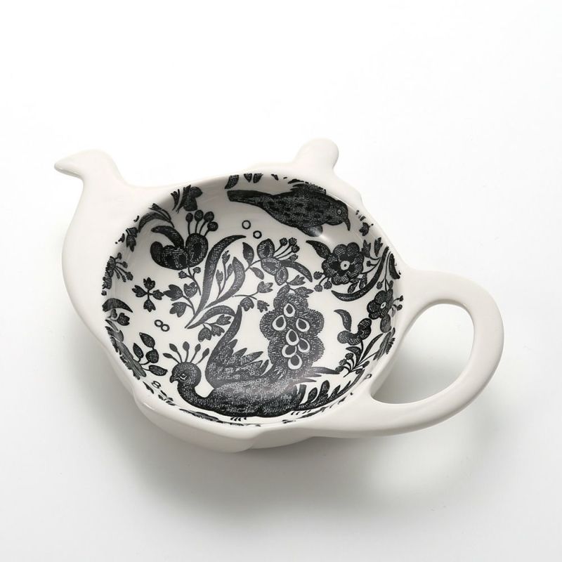 バーレイ ブラックリーガルピーコック ティーポットトレイ