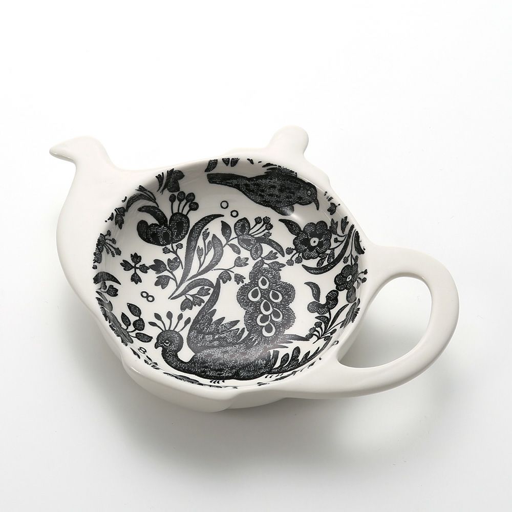 バーレイ ブラックリーガルピーコック ティーポットトレイ