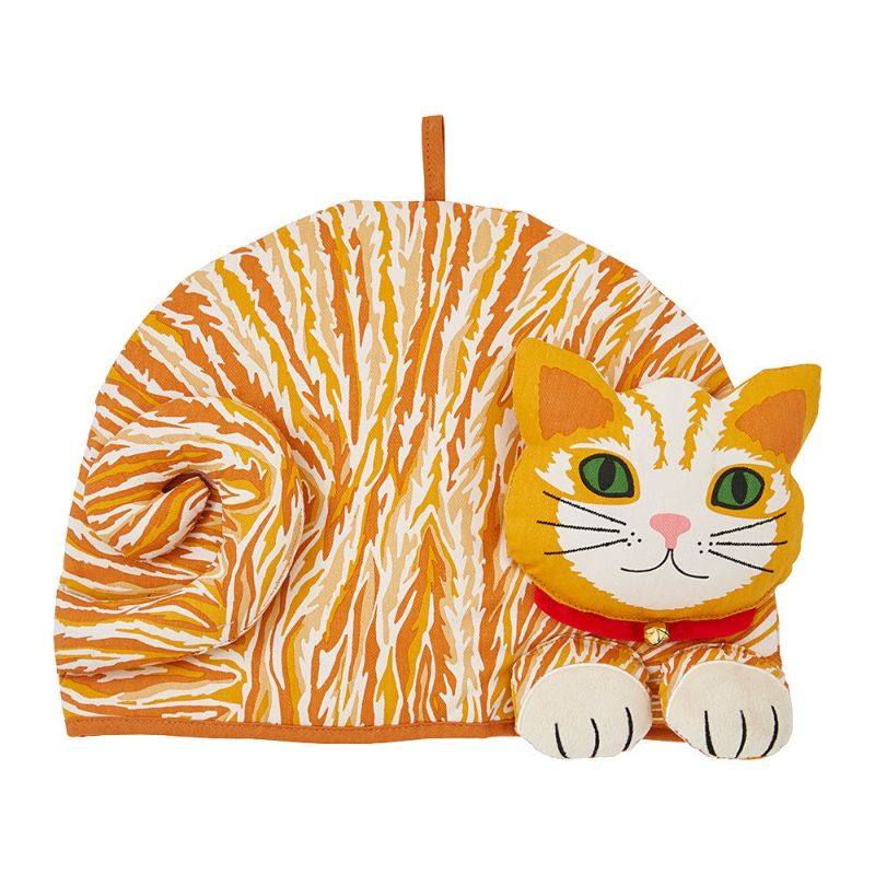 アルスターウィーバーズ ジンジャー キャット／ネコ シェイプド ティーコジー