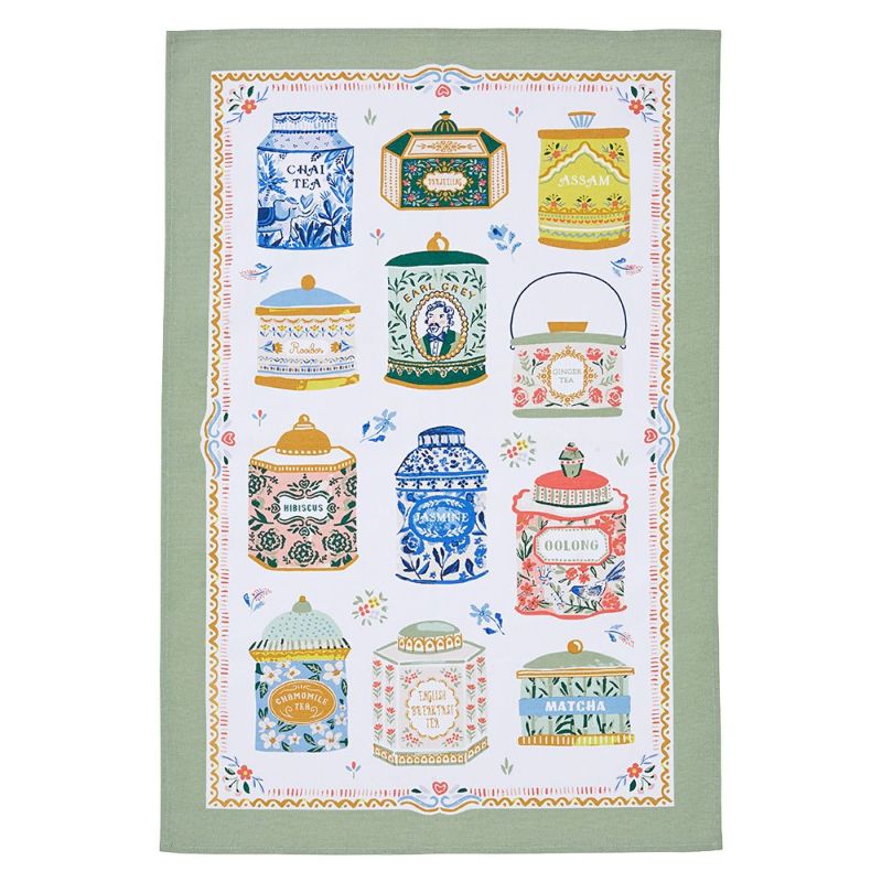 アルスターウィーバーズ ティーティン 紅茶缶 ティータオル コットン