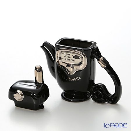 ティーポッタリー Teapottery モバイルフォン（ブラック） 18×17