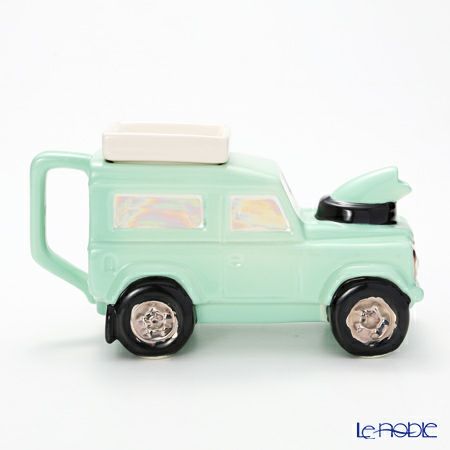 ティーポッタリー Teapottery ランドローバー（パステルグリーン） 14.5×19.5 S