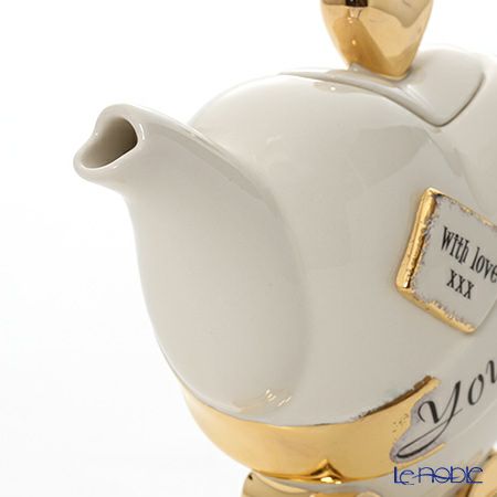 ティーポッタリー Teapottery ハート Yours Forever!（ホワイト） S