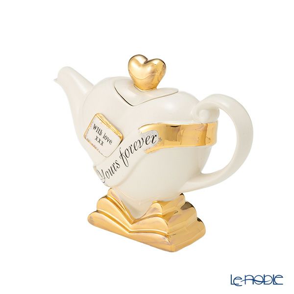 ティーポッタリー Teapottery ハート Yours Forever!（ホワイト） S