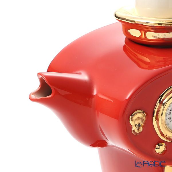ティーポッタリー Teapottery ダブルエスプレッソマシン レッド 24×11×23 L