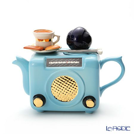 ティーポッタリー Teapottery ラジオ（ブルー） M
