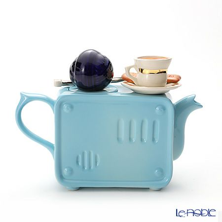 ティーポッタリー Teapottery ラジオ（ブルー） M