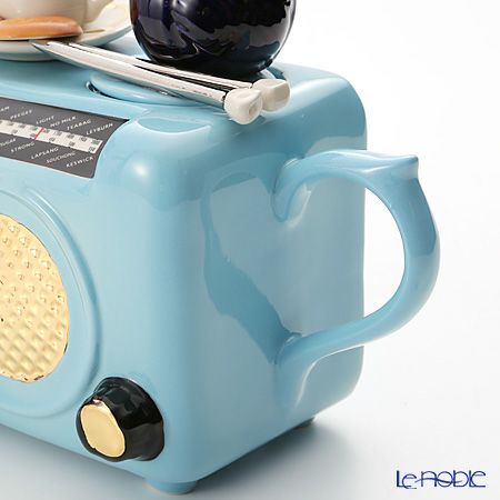 ティーポッタリー Teapottery ラジオ（ブルー） M