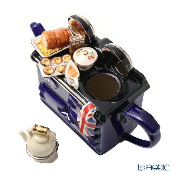 ティーポッタリー Teapottery AGA ブリティッシュサンデイランチ ブルー 28×12×19 L