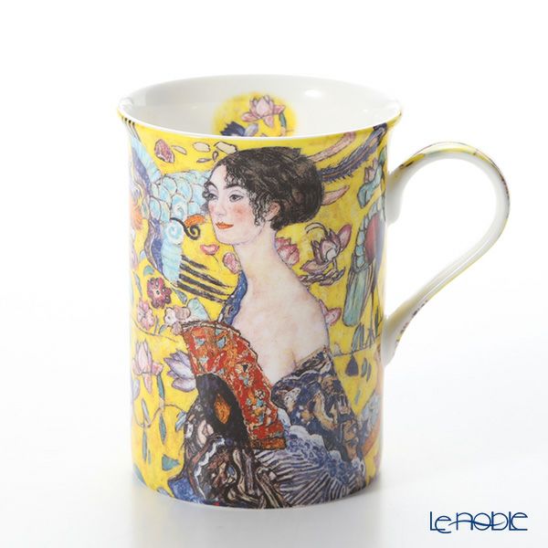 プリモビアンコ アートコレクション マグ ペア クリムト 「扇子を持つ女性」