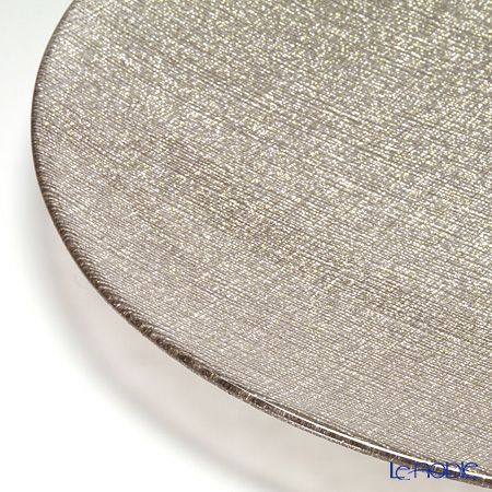 Vetro Felice ヴェトロ フェリーチェ グリッター プレート 35cm ジンジャー