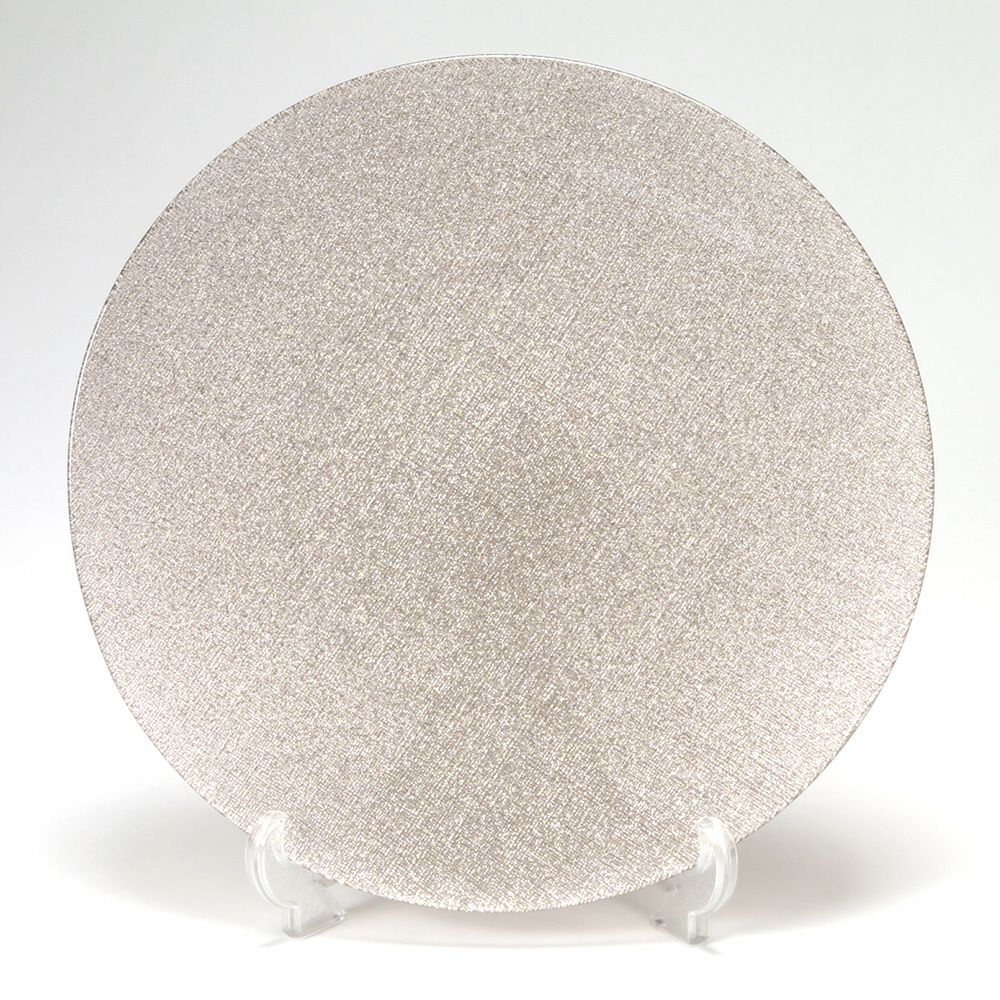 Vetro Felice ヴェトロ フェリーチェ グリッター プレート 35cm ジンジャー