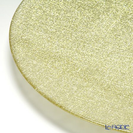 Vetro Felice ヴェトロ フェリーチェ グリッター プレート 35cm ニューゴールド