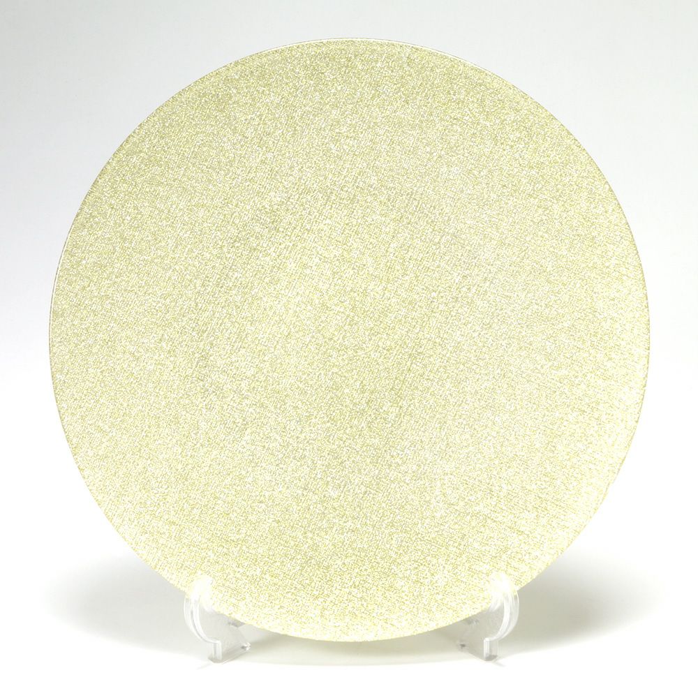 Vetro Felice ヴェトロ フェリーチェ グリッター プレート 35cm ニューゴールド