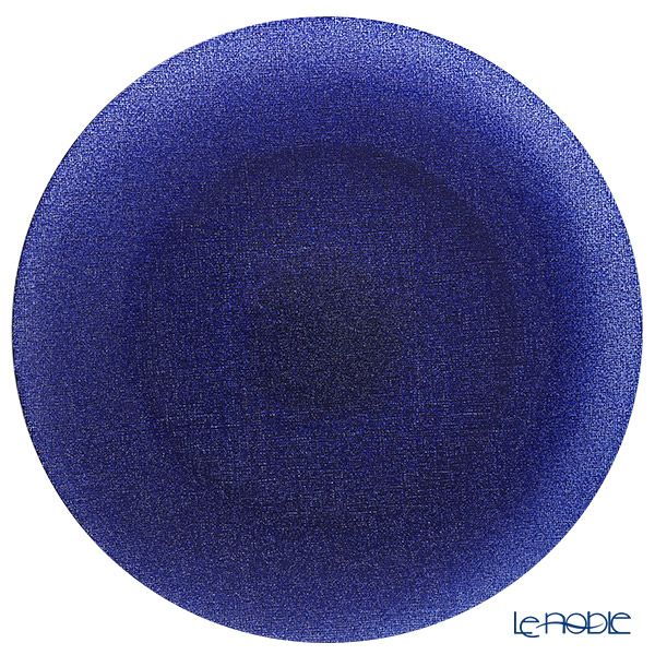 Vetro Felice ヴェトロ フェリーチェ グリッター プレート 35cm ダークブルー