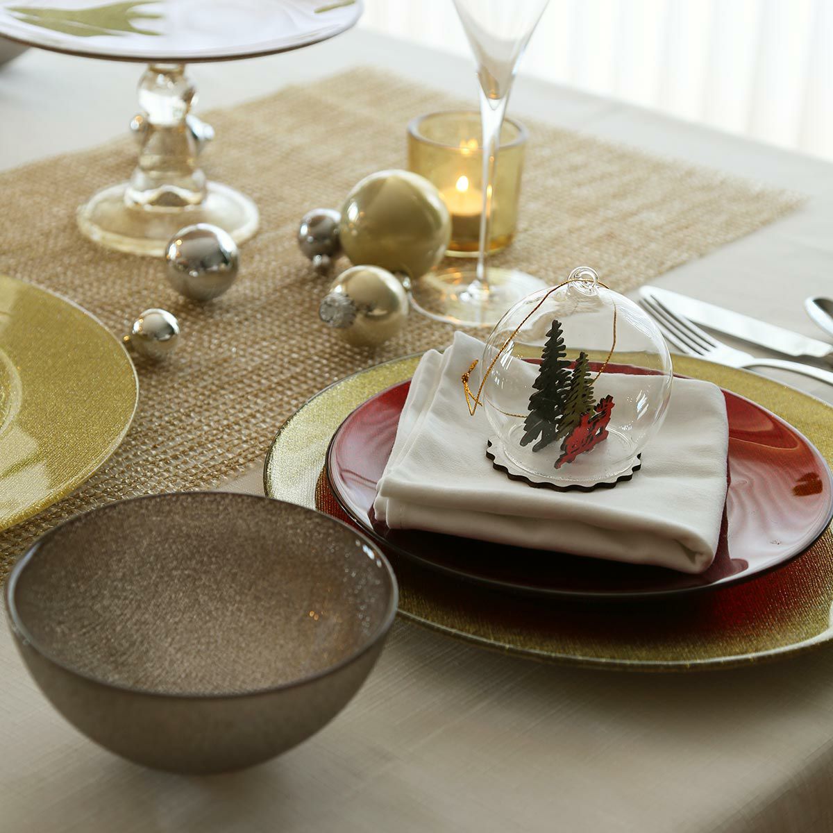 Vetro Felice ヴェトロ フェリーチェ グリッター プレート 28cm ニューゴールド