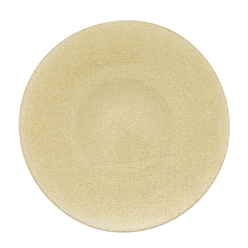 Vetro Felice ヴェトロ フェリーチェ グリッター プレート 28cm ニューゴールド