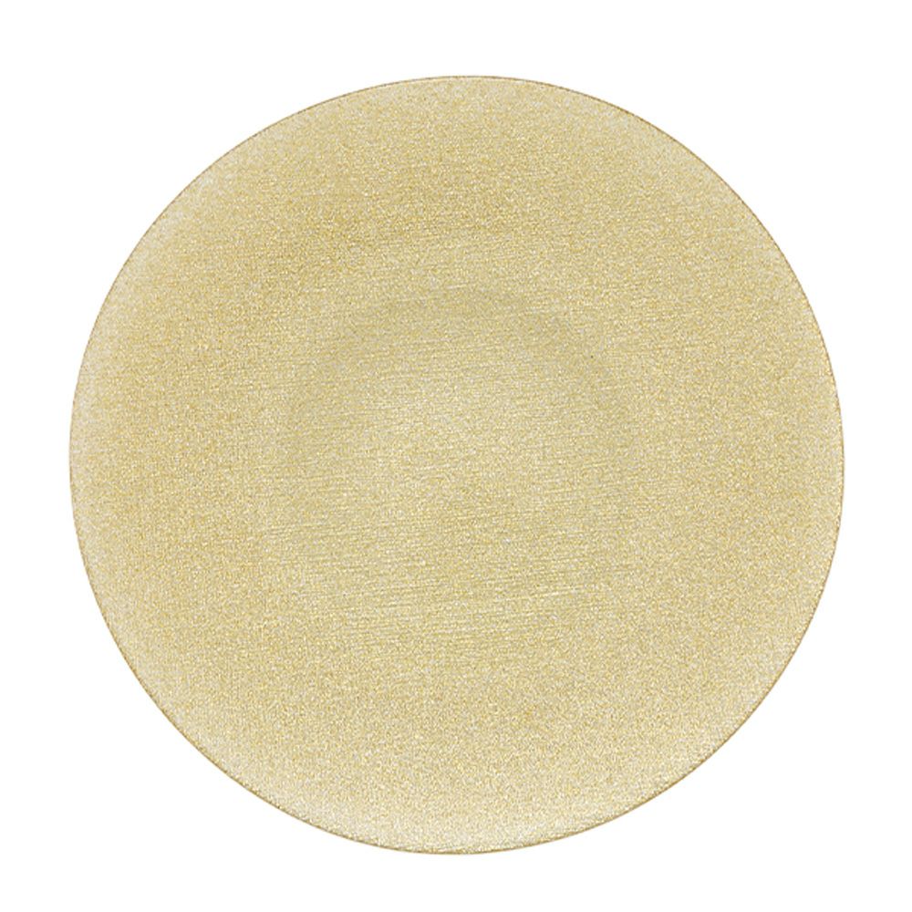 Vetro Felice ヴェトロ フェリーチェ グリッター プレート 28cm ニューゴールド