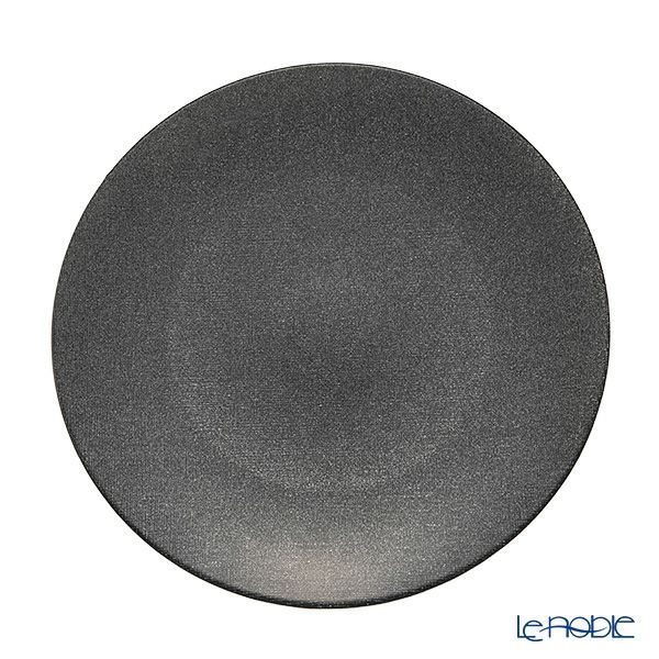 Vetro Felice ヴェトロ フェリーチェ グリッター プレート 28cm ダークグレイ