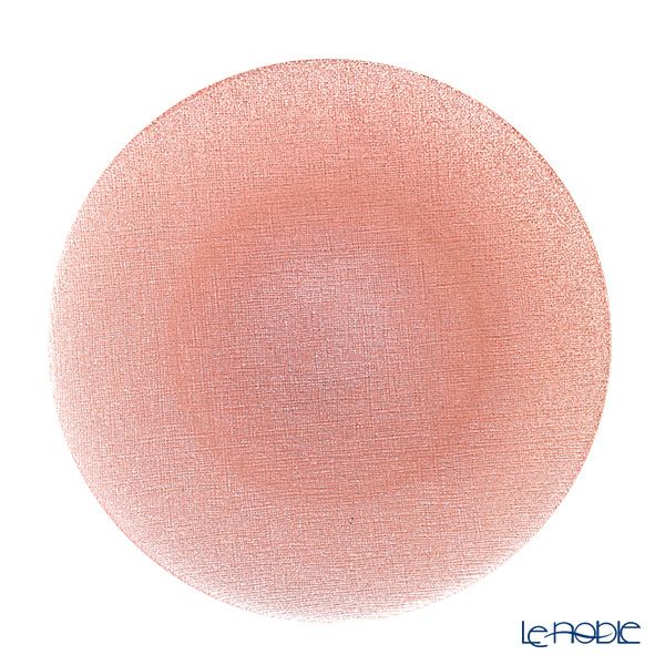 Vetro Felice ヴェトロ フェリーチェ グリッター プレート 28cm ヴィンテージローズピンク